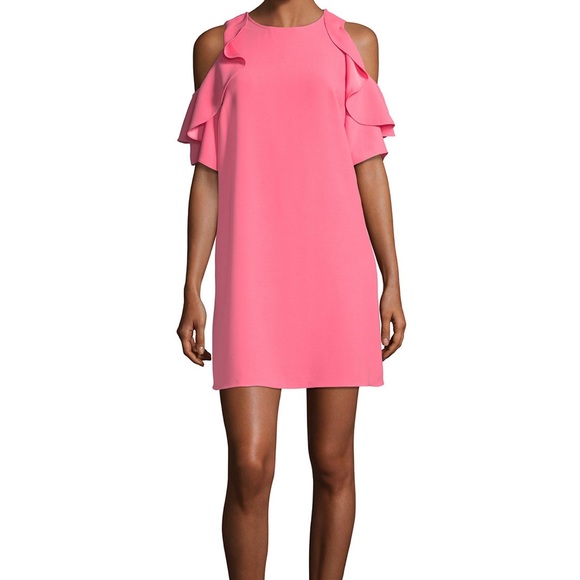 kate spade cold shoulder crepe dress